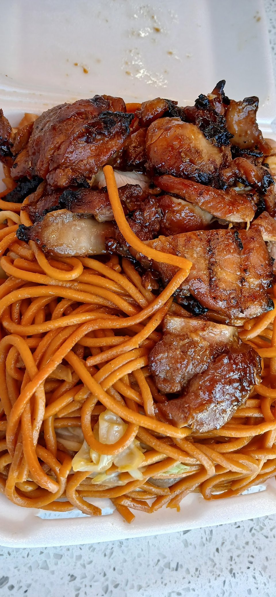 Close-up of Chinese food menu categories